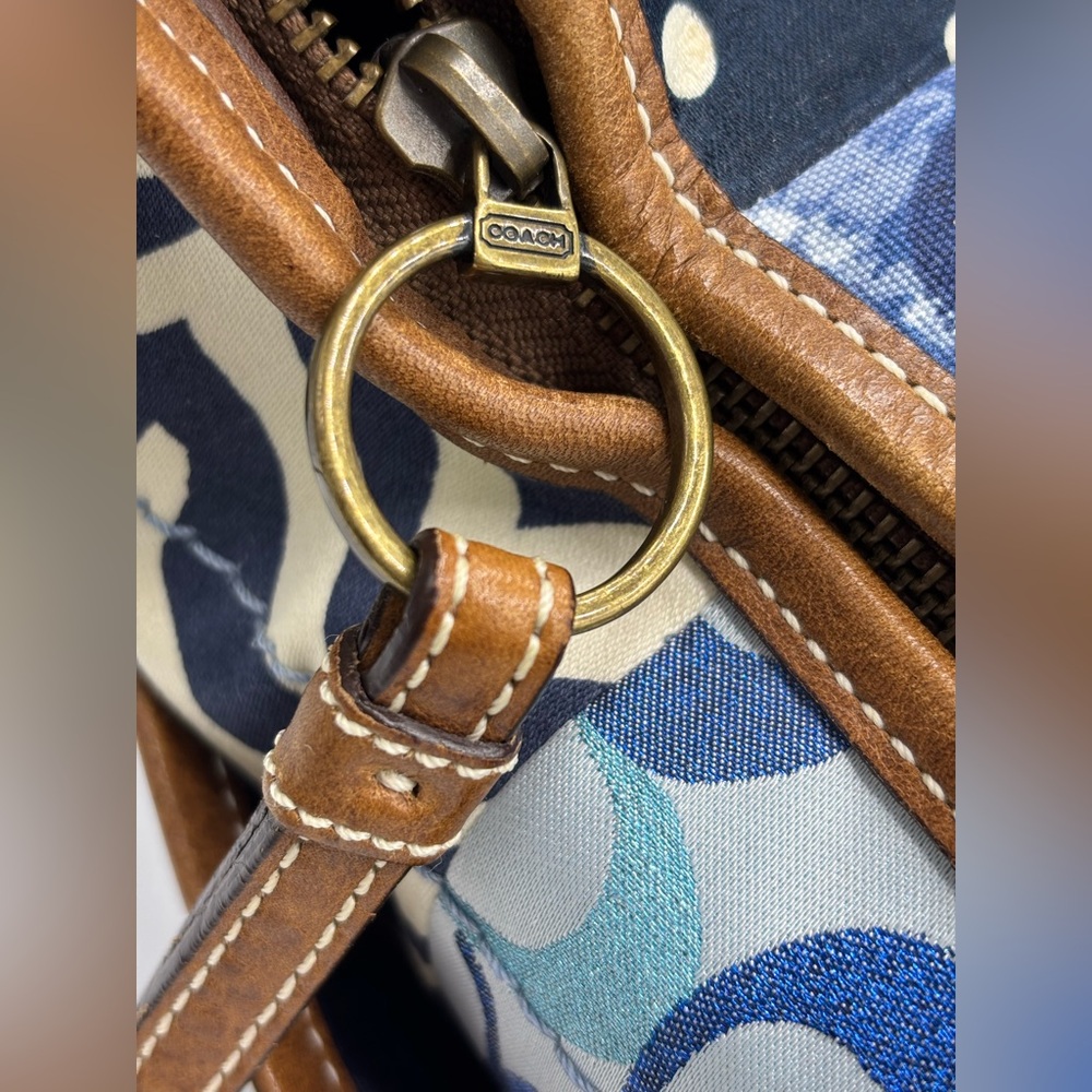 Coach 💙2007 Limited Ed Series Coach XL Ergo Denim Patchwork - Picture 10 of 16